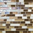 GlassTile Glass Horizons&trade; Mediterranean Blend Random Linear Mosaic GH12 thumbnail #1