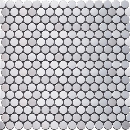 Inox Mosaics by Interceramic - Silver - Penny