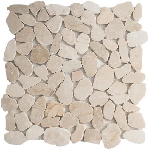 Crema Marfil Sliced Mosaic