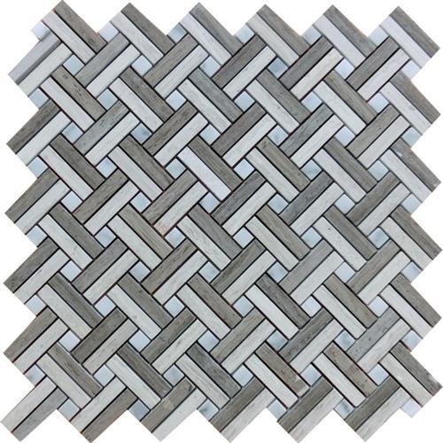 Marble Astoria Astoria Gray - Latice/Basketweave