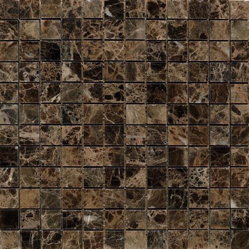 Dark Emperador - 1x1 Mosaic