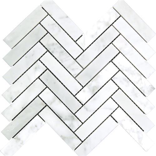 White Carrara - Herringbone