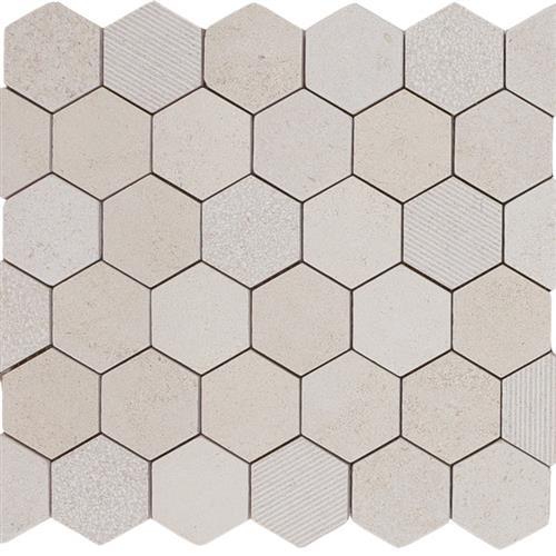 golden Beach 2x2 Hi/Lo Hexagon Mosaic