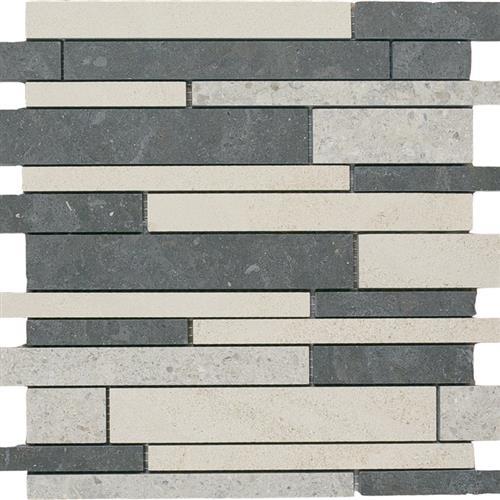 mixage 12x12 Suede Linear Mosaic