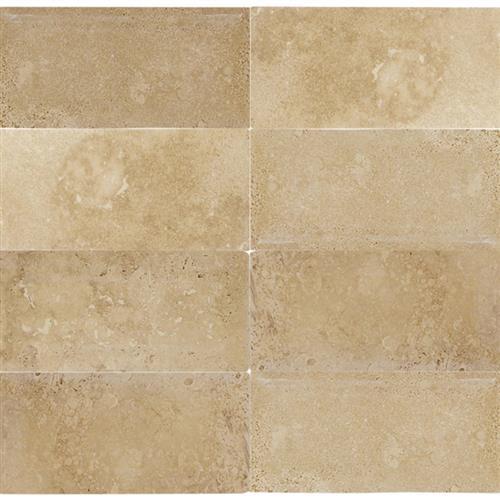 Mexican Travertine Caramel Caramel - 3X6 Tumbled