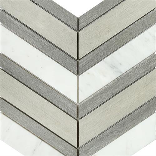 Chevron - Gray And Fawn