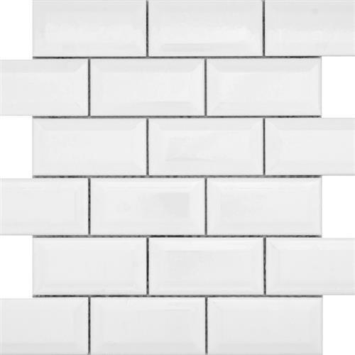 White Bevel Mosaic