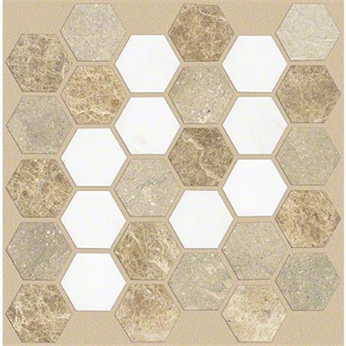 Boca Hexagon Mosaic by Shaw Industries - Golden Isle