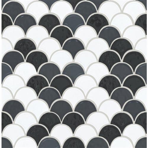 Geoscapes Fan in Black/white - Tile by Shaw Flooring