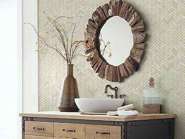 Chateau Herringbone Mosaic Crema Marfil 00200