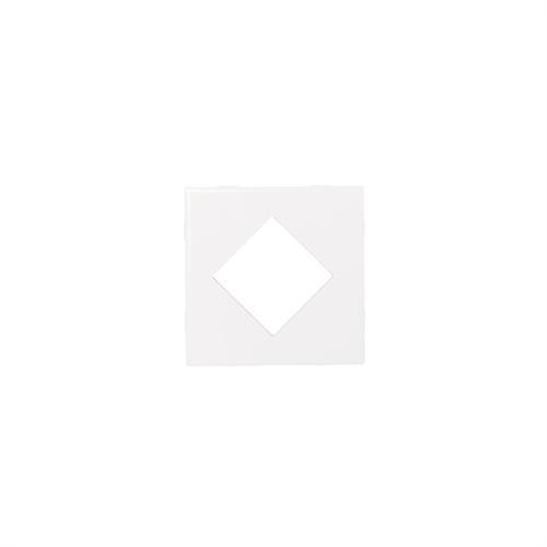 Designer Elegance⢠in Ice White 4 1/4and X 4 1/4and Diamond Insert - Tile by American Olean