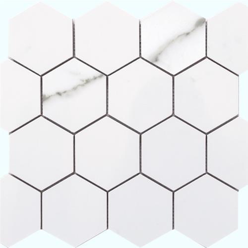 Statuario Matte - Large Hex