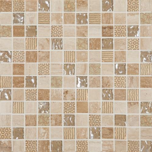 Happy Floors Cordoba Beige Mosaic Deco Ceramic Porcelain Tile