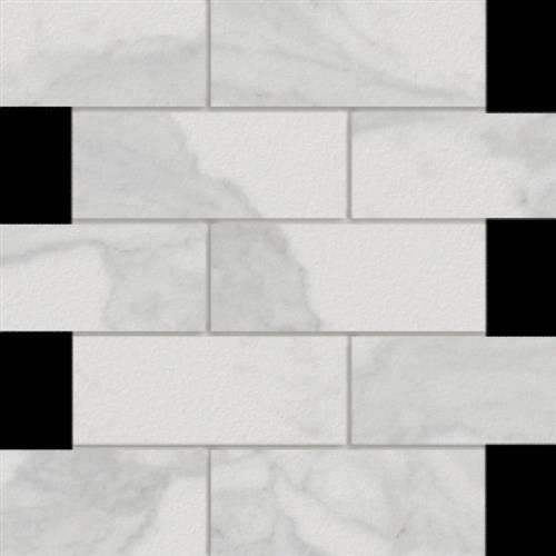 Marmi in Calacatta Mosaic 2x6 - Tile by Happy Floors