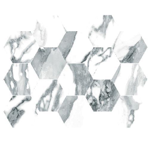 Crash by Happy Floors - Blanco Natural - 10X14 Hexagon