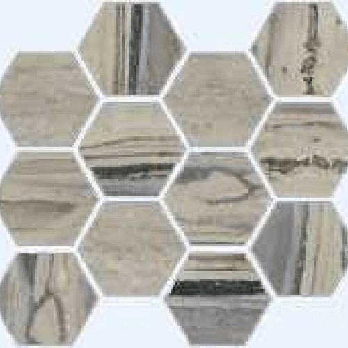 Exotic Stone Fossil Polished - Hexagon