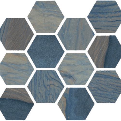 Azul Polished - Hexagon