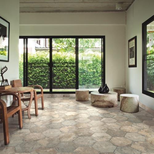 Tesoro Chicago South Side Hexagon Ceramic Porcelain Tile