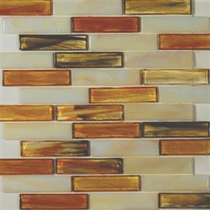 GlassTile ArtisanGlassBlends HIRHIARKE14LB Kensington-Mosaic1x4