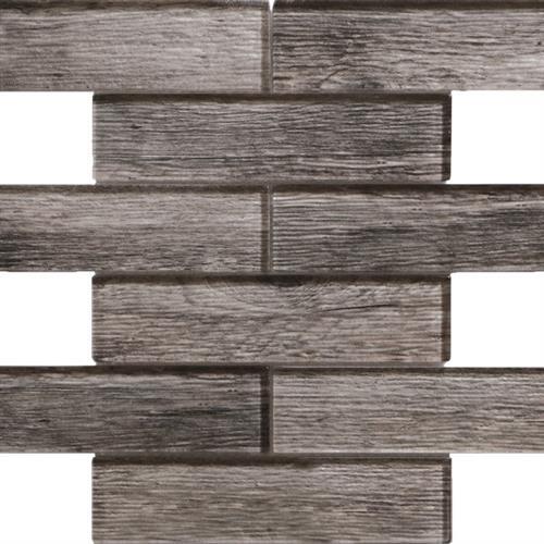 Wood Glass Ash - Linear Mosaic