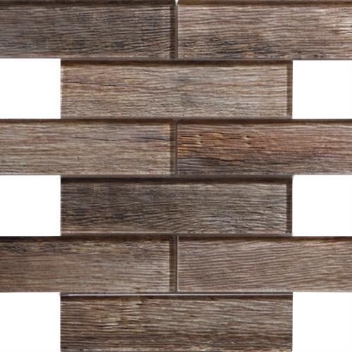 Wood Glass Maple - Linear Mosaic