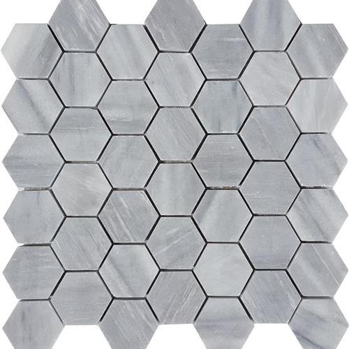 Brushed 2" Hexagon Mosaic