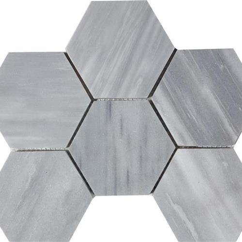 Cirrus Dolomiti by Tesoro - Brushed 4" Hexagon Mosaic