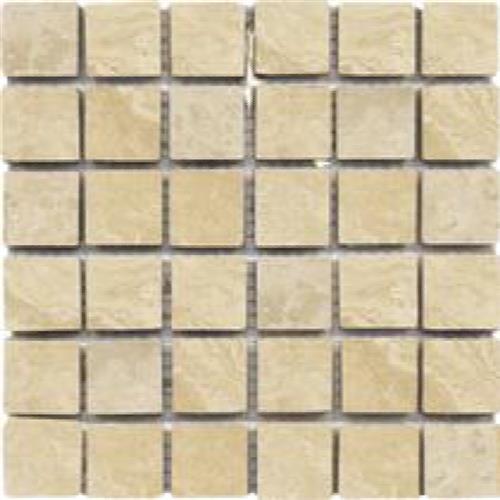Beige Tumbled 2X2 Mosaic