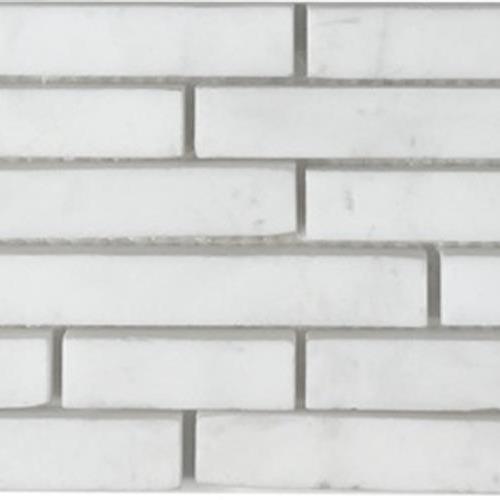 White Cararra Honed Pixie Strip