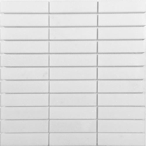 White Thassos Polished Stacked