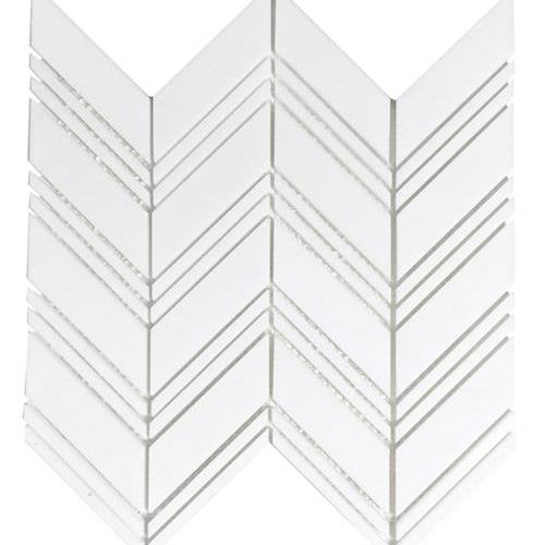 White Thassos Polished Chevron