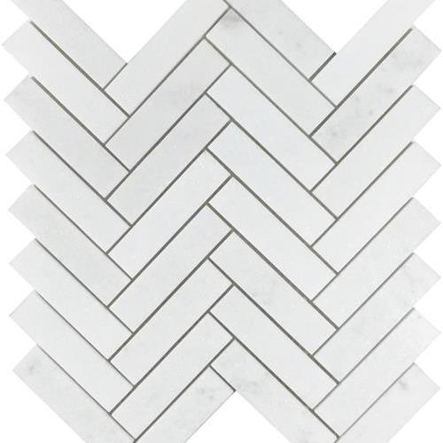White Thassos Polished Herringbone
