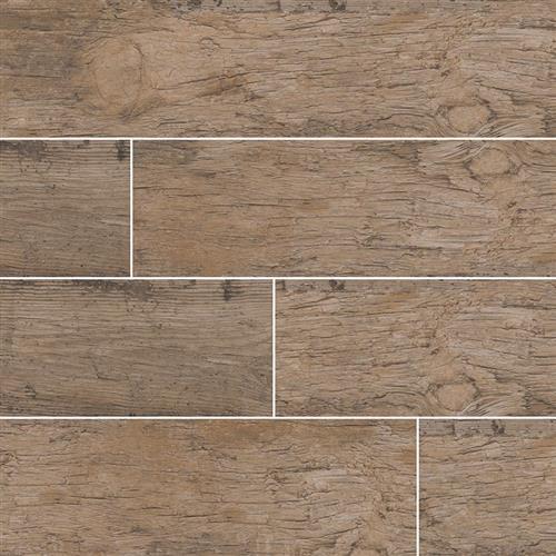 Redwood Wood Plank Porcelain Tile in Natural 8x48 - Tile by MSI Stone