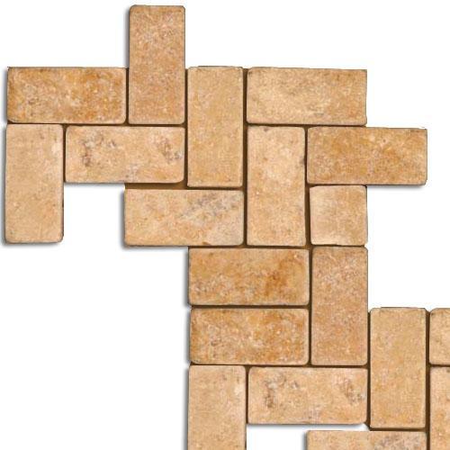 Brick Herringbone Mosaic Flooring 1x2 herringbone mosaic gold