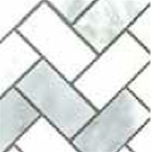 NaturalStone ChelseaStatuarioCarraraSelectMosaics MOSMOBCHERH StatuarioCarraraSelectHerringboneMosaic