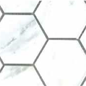 NaturalStone ChelseaStatuarioCarraraSelectMosaics MOSMOBCHEX3H StatuarioCarraraSelectHexagonMosaic