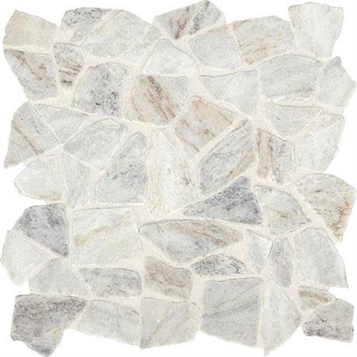 Lumen White Mosaic (Pebble) - 