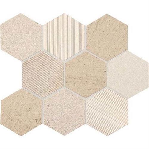Haven Point Honest Greige 4 In Hexagon Mosaic - 4X4