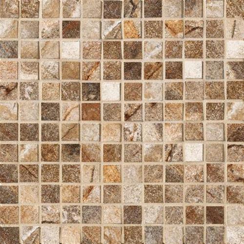 Marazzi Vesale Stone Rust Mosaic 1x1 Square Ceramic Porcelain