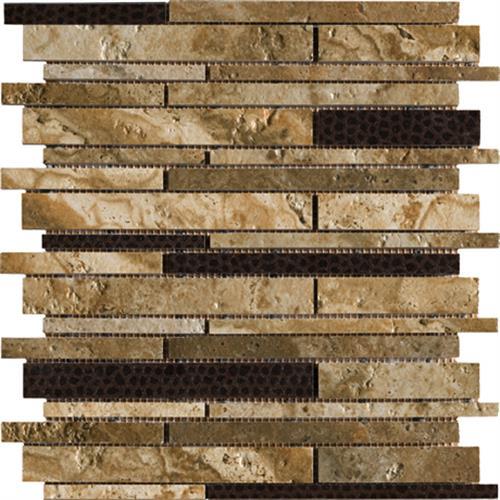 Archaeology in Chaco Canyon Mosaic Random Strip - Tile by Marazzi