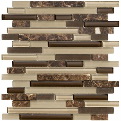 Crystal Stone ll by Marazzi - Espresso (Random Strip)