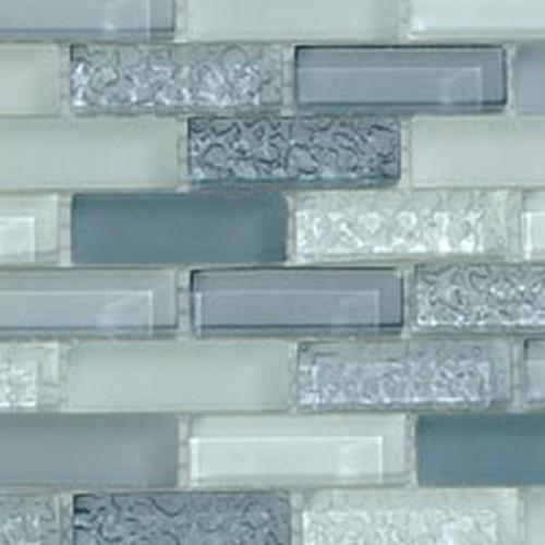 Glazzio Tiles Crystile Blend Series Passion Blue Blend Glass Tile 