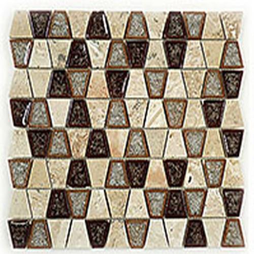 Glazzio Tiles Tranquil Trapezoid Series Midday Aubergine Gl Glazzio Tiles Tranquil Trapezoid Series