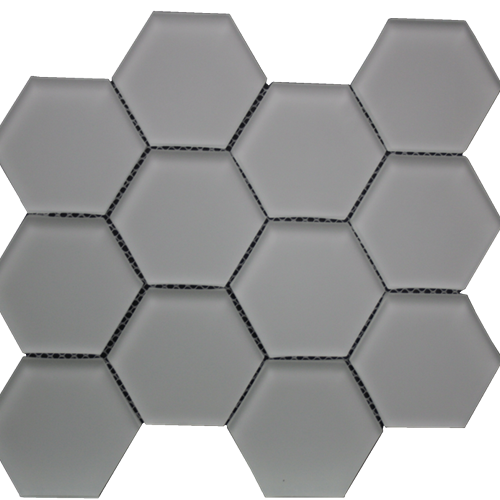 Simpson Desert Glass Hexagon - Urban Mist Matte