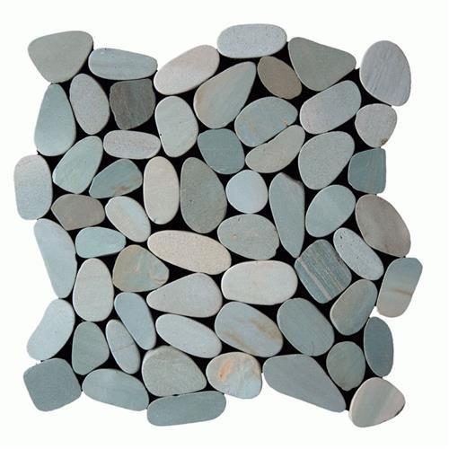 Botany Bay Pebbles - Sliced Sea Green