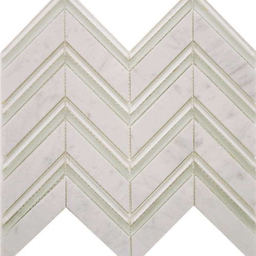 Studio Cafe Chevron/Carrara/Mirror/Cloud Blend