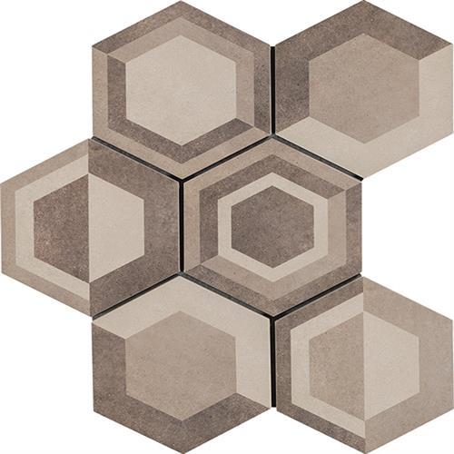 Geometric Warm Hexagon