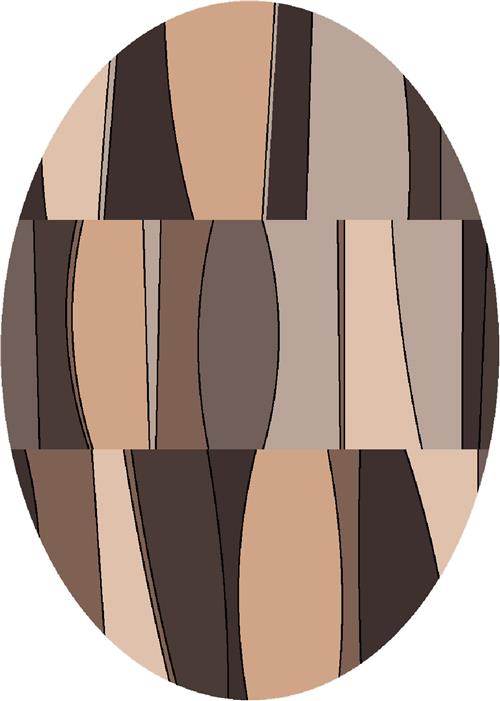 Sinclair Rug-181 Dark Chocolate-Oval by Milliken - 