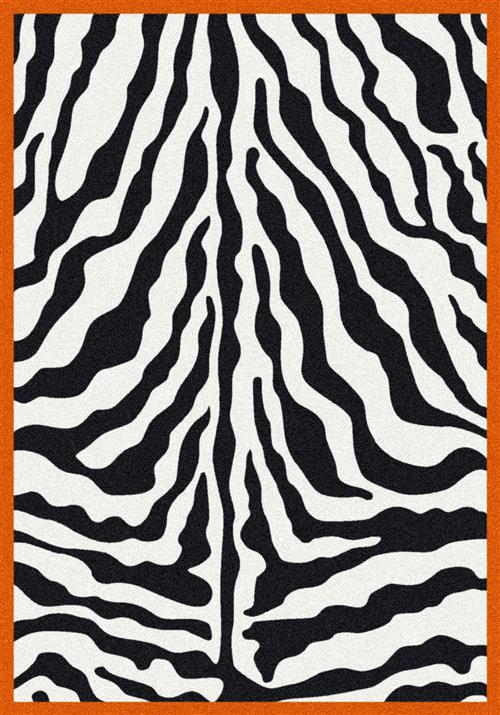 Zebra Glam-Tangerine by Milliken - 