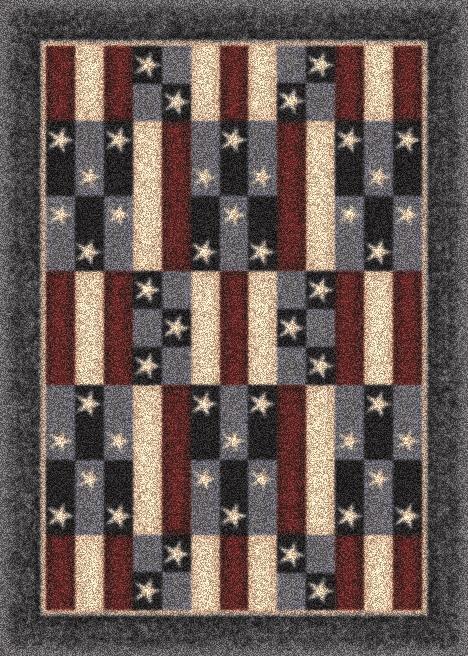 America Patchwork-07350 Denim by Milliken